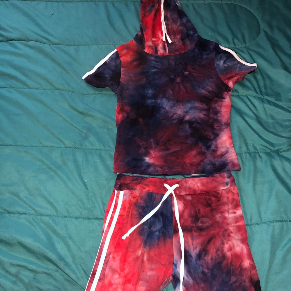 2 piece tie dye